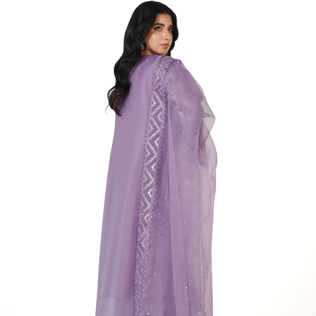 Luxury Sheesha Silk Hand-Worked Festive Edition – Stitched 3-Piece Glamour Suit